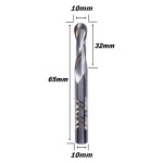 Fresa Esférica Ø10mm (R 5,0mm) X (2c) X 32mm X 65mm X 10mm. (Ftr175)