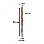 Broca Metal Duro (Hrc55) 5,0mm X 22mm X 50mm. (Ftr2695)