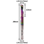 Fresa Down Cut (Dlc) 3,17mm (1/8) X (1c) X 12mm X 38mm X 3,17mm (1/8). (Ftr3588)