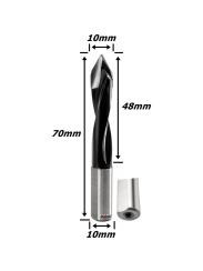 Broca Passante Flecha Rotação À Direita 10mm X 10mm Haste. (Ftr3622)