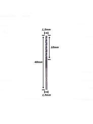 Broca Metal Duro (Hrc45) 1,5mm X 10mm X 40mm. (Ftr3560)