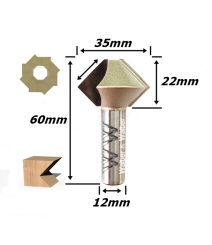 Fresa Tupia Balão Ø12mm Haste. (Ftr326)