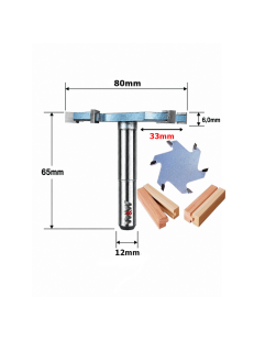 Fresa Debrum Reta Ø80mm X 6,0mm X 12mm Haste. (Ftr3624)