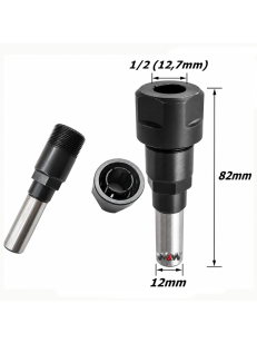 Porta Pinça Haste Paralela 12,7mm (1/2) X 82mm X 12mm Haste. (Ftr3578)