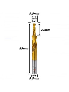 Broca Escalonada 9,5mm X 85mm Total X 8,5mm Haste. (Ftr3674)