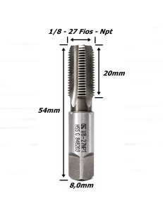 Macho Máquina Osg Npt 1/8 X 27 Fios. (Ftr3680)