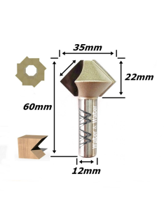 Fresa Tupia Balão Ø12mm Haste. (Ftr326)