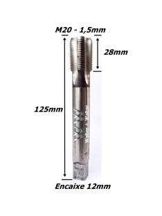 Macho Manual Hss Ø20mm X 1,5mm. (Ftr3565)