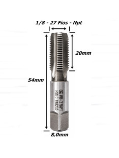 Macho Máquina Osg Npt 1/8 X 27 Fios. (Ftr3680)