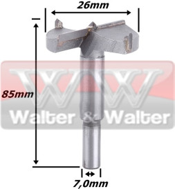 Broca Forstner Ø26mm. (Ftr3291)