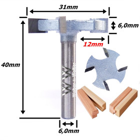 Fresa Debrum Reta Ø31mm X 6,0mm X 6,0mm Haste. (Ftr3373)