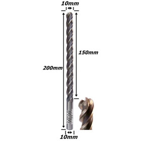 Fresa Esférica P/ Espuma Ø10mm (4c) X 200mm Total. (Ftr3379)