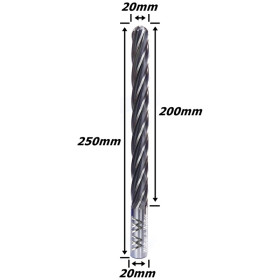 Fresa Esférica P/ Espuma Ø20mm (4c) X 250mm Total. (Ftr3383)
